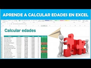 Como calcular la edad en Excel con fecha de nacimiento, calcular la diferencia entre dos fechas