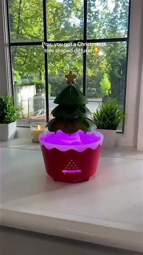 🎄🌿 Lucky Tree Aromatherapy Diffuser | Essential Oil Humidifier with Remote & Timer ✨