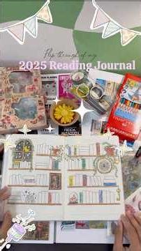 ✨Reading Journal Flip Through✨ #reading #journal #bulletjournal #booktok #booktube #trending