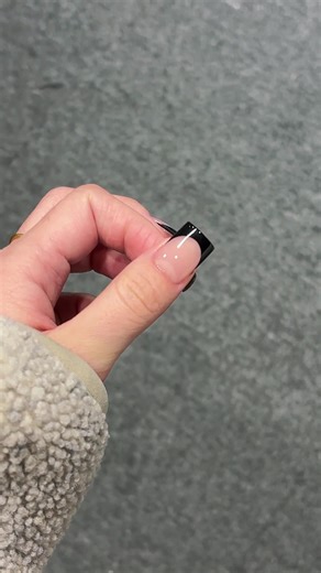 Classic Black French Tip Nails Inspiration