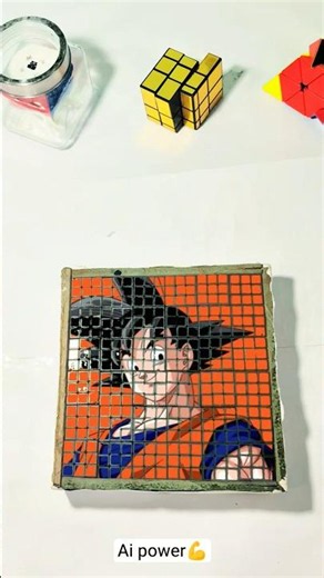 all cube make goku by using ai 😱 l ai tutorial l #cube #shortsclips #video