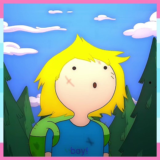 trans masc finn should be cannon😞 #adventuretime #bubbleline #finnthehuman #jakethedog #cartoonnetwork #princessbubblegum #marcelinethevampirequeen #marceline #lgbt #mutuals #finn #trans #transgender #transmasc #transfem