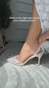 41 reactions | Your seamstress will thank you. (But seriously!) Brides, you might be asking, “When should I get my wedding shoes?” You’ll want to have them before your 1st dress fitting! Trust us on this one. #bellabelleshoes #weddingshoes #bridalheels #weddingheels #bridalshoes #comfyheels #comfortableheels #weddingtips #bridaltips | Bella Belle Shoes | Facebook