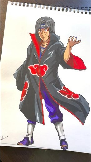 ITACHI UCHIHA | Anime art #shorts #anime #art