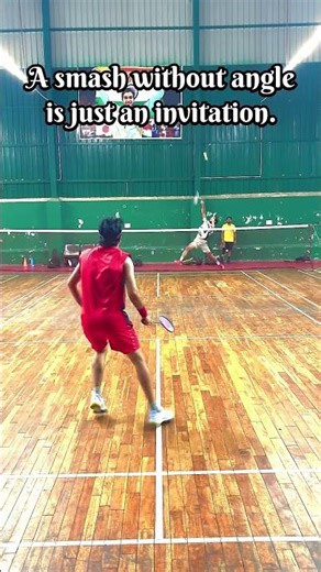 A smash without angle is just an invitation. #badminton #shortsviral #trendingshorts #smash #defence