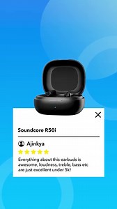 Based on a true story. Soundcore R50i - Built for i In You • Extra Bass • 30 Hours Playtime • IPX 5 Water Resistant • AI Enhanced Calls - 2 Mics Soundcore R50i Check on amazon | Anker India