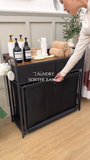 Temu Official on Instagram: "😉 Organize laundry effortlessly with TEMU’s 3-Section Laundry Basket Sorter – your tidy solution for busy days! 🧺👚 Separate light and dark clothes easily, making laundry day a breeze.🔍 Click the https://temu.to/m/u7qd64q6gmm or search dtj8547 on Temu for this amazing product! #Temu #TemuFinds"