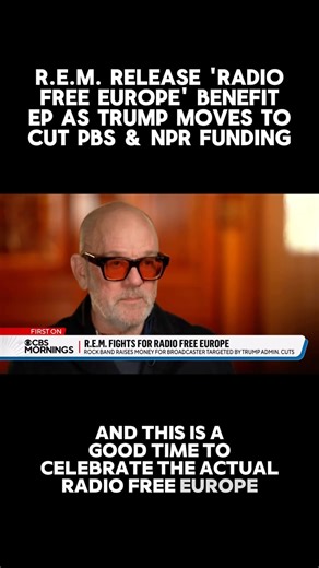 21K views · 533 reactions | R.E.M. have announced a new 'Radio Free Europe' benefit EP that celebrates the 75th anniversary of Radio Free Europe and Radio Liberty. The announcement comes just ahead of World Press Freedom Day on 5/3, and it comes as Trump moves to cut funding from PBS and NPR. More details at link in bio.  @cbsmornings | BrooklynVegan | Facebook