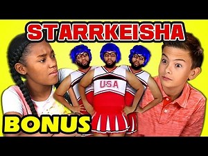 Kids React to Starrkeisha Cheer Squad (Petty Dance Challenge) (Bonus #153)