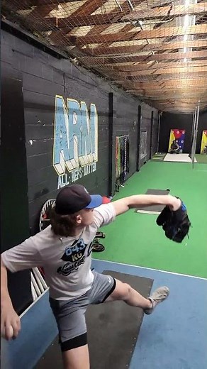 What Do You See?? 15u Pitcher Slow Motion Circle Change Up Rear View