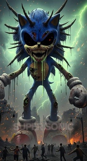 SONIC Characters Turned Into SCARY ZOMBIES #sonic #scary