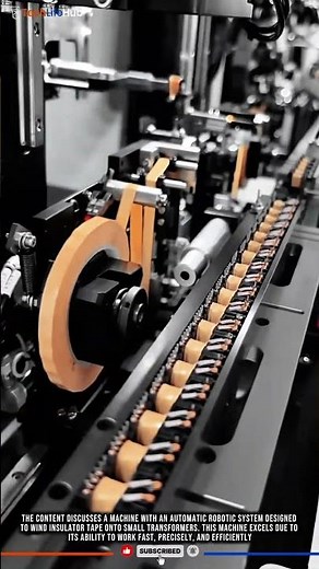 Innovation Transformer Winding: Insulator Tape Robotic, Fast, High Precision #tech