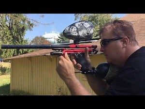 Inception FLE Autococker with a RIP frame in action