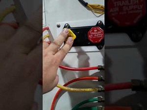 Checking double check valve operation for spring brakes