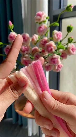 Learn how to make multi-headed roses without glue in 30 seconds #crafts #pipe cleaner crafts | Crafti Master