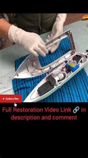 You Won't Believe This RC Boat Restoration! 😱 #Shorts #RCBoat