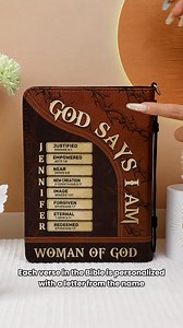 7.5K views · 14K reactions | For the woman who prays for you, loves you endlessly, and leads with faith—gift her a Personalized Bible Cover made just for her.  Make her feel cherished today! | Jesuspirit Personalized Bible Covers | Facebook