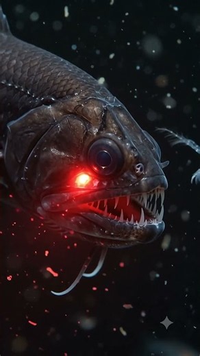 This Fish Brings Its Own Light Into the Abyss 🤯#shorts #facts