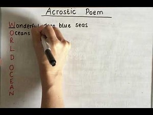 Class 2 - Acrostic Poem - World Ocean Day