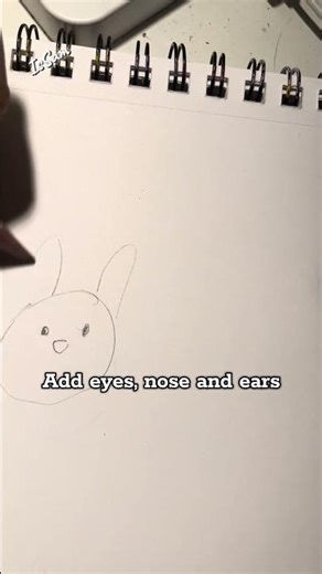 Easy bunny drawing tutorial ✏️ #art #fnaf #bonnie #youtubeshorts #artdrawing #horror #bunny