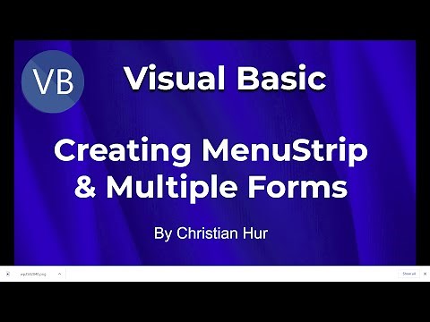 Visual Basic Programming - MenuStrip and Multiple Forms (Modal and Modeless)