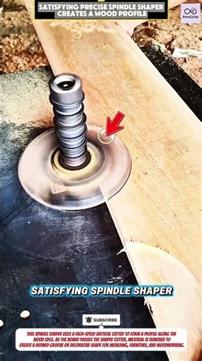 Satisfying Precise Spindle Shaper Creates A Wood Profile