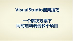 VisualStudio使用技巧 一个解决方案下同时启动调试多个项目_哔哩哔哩_bilibili