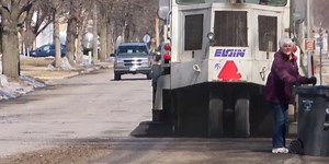 Street sweepers encounter heavy debris after months of snow