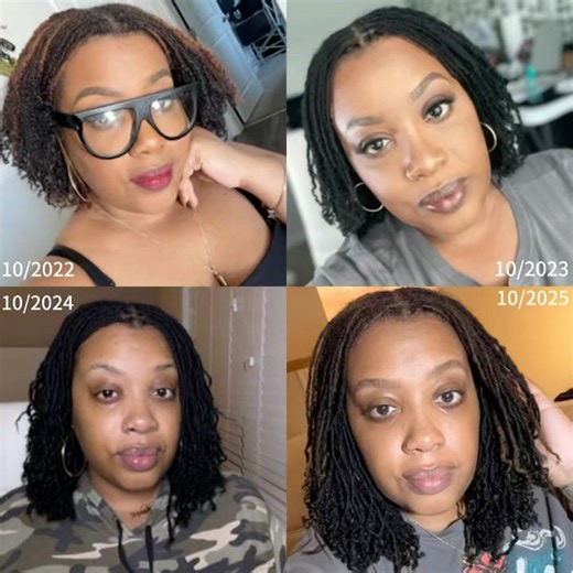 Microloc Progress #microlocs #sisterlocks #locs #fypシ #locretwist #locjourney #locmaintenance