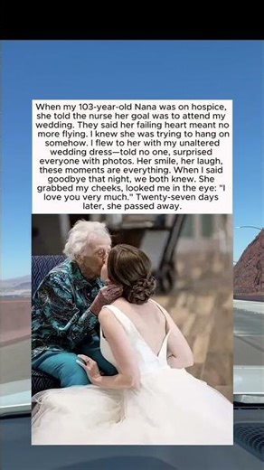 Bride Brings Wedding to Her 103-Year-Old Grandma