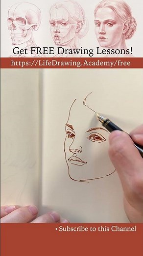 Portrait Sketch Tutorial in Ink Pen: https://lifedrawing.academy/free