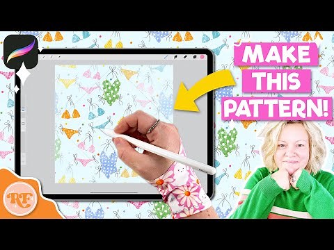 Procreate Seamless Pattern Tutorial | Diamond Method for Beginners