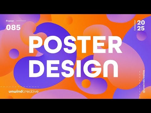 Vivid Flow Poster Design in Adobe Photoshop - #085