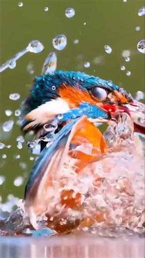 Bird Fishing by the Water 🐦🎣 | Stunning 4K Wildlife Hunting Moment (Nature Video)