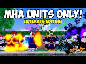 My Hero Academia ONLY Vs Infinite Mode in All Star Tower Defense! (ULTIMATE EDITION)