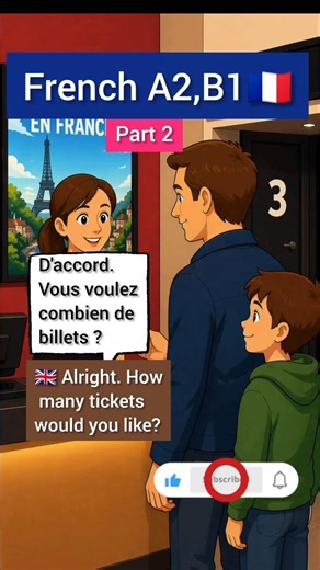 Learn French at the Cinema 🇫🇷 | Easy Dialogue (Part 2)