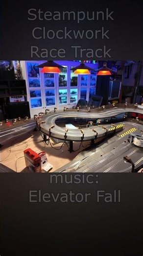 Steampunk Clockwork Racetrack? Scalextric slot car track build and journey check-in! (Short1)