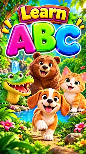 Learn ABC with Animals 🐶🐻 | A to Z Animals for Kids