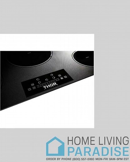 Thor Kitchen 36 Inch Built-In Induction Cooktop with 5 Elements TIH36