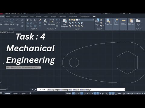 AutoCad Mechanical Engineering Task 4