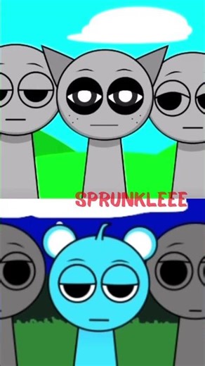 Normal SPRUNKi vs Retake but sky #sprunki #incredibox