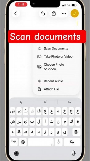 scan documents on iPhone just by Camera #scan #documents