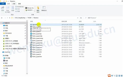 OPENGEOSYS-OGS5教程-拖拽运行