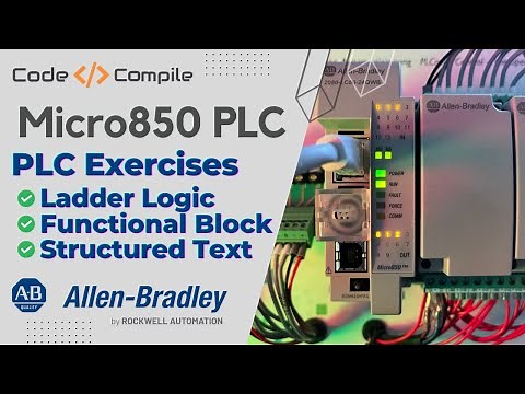 Micro850 PLC Exercises in Ladder, FBD and ST Programming