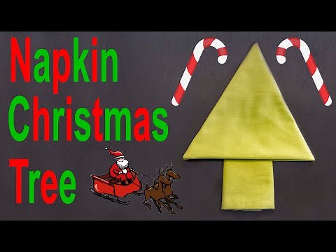 Napkin Christmas Tree Tutorial