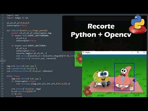 Recorte de imagen con Python + Opencv