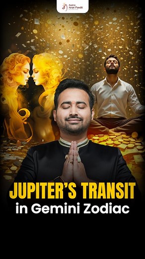 Astro Arun Pandit on Instagram: "Jupiter Transit in Gemini 2025 Gemini natives, get ready, the Universe is opening a brand-new chapter of happiness, stability, and abundance for you! From this transit, Jupiter is entering your 2nd house, the house of wealth, family, and speech, and that means blessings are about to flow your way! Financially, this phase will be extremely rewarding. You’ll notice a steady increase in income, better savings, and overall financial balance returning to your life. Fa