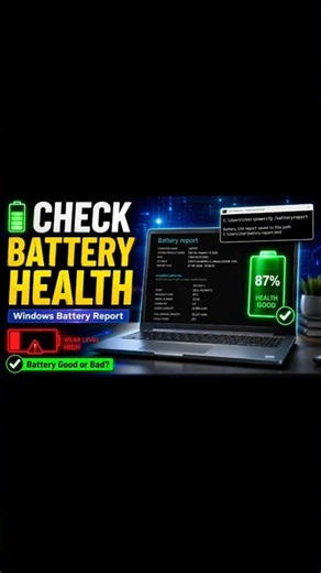 Laptop Battery Health Check | Is Your Battery Good or Bad?