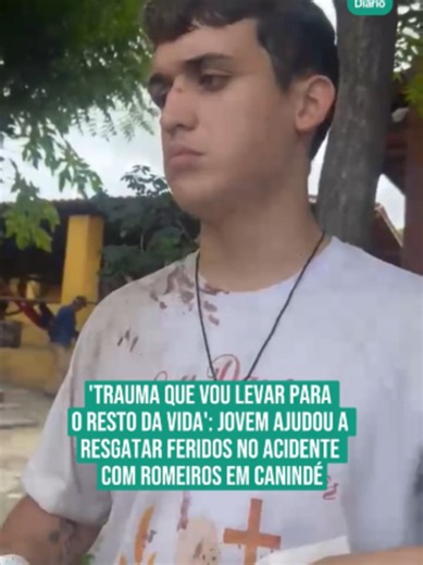 Um dos sobreviventes do acidente com um ônibus de romeiros que seguia para Canindé relatou ter ajudado outras vítimas a deixarem o veículo após o tombamento. O jovem José Daniel da Silva chegou a retirar o avô de 71 anos do ônibus na manhã deste sábado (4).