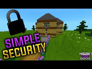 ✓ How to make a Simple Security System | MCPE | Command Blocks